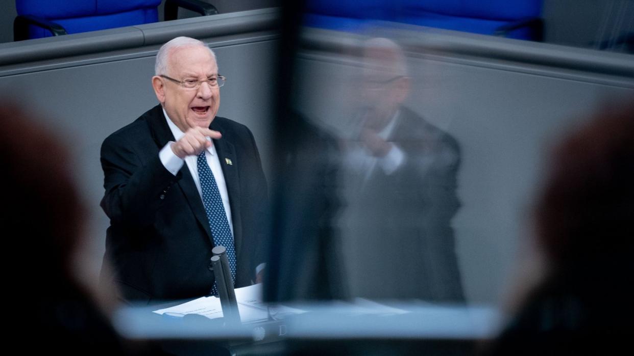 Reuven Rivlin, Staatspräsident von Israel, spricht bei der Gedenkstunde für die Opfer des Nationalsozialismus im Deutschen Bundestag.