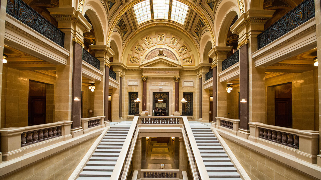 Entrance to the Wisconsin Supreme Court.