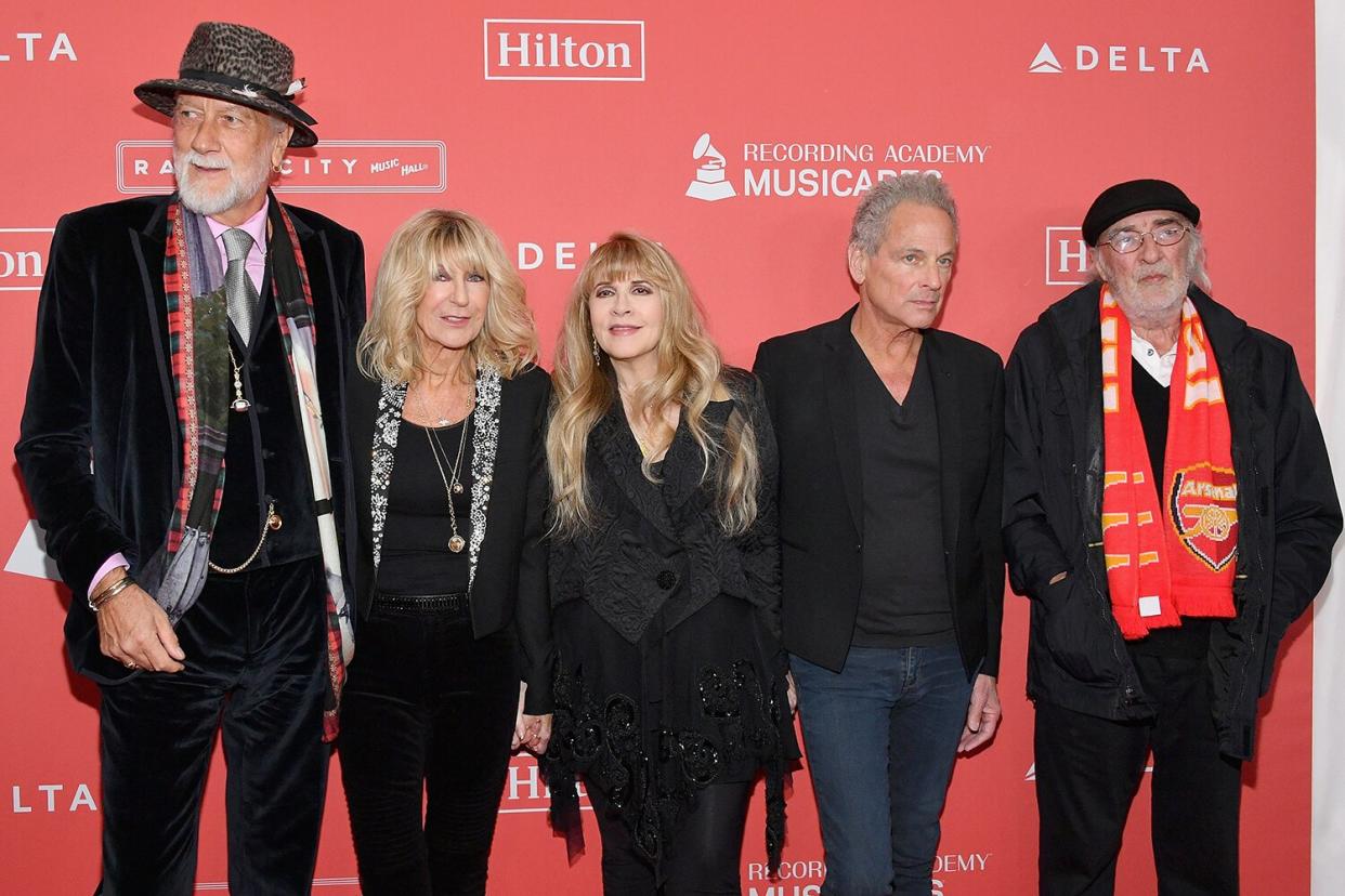 Honorees Mick Fleetwood, Christine McVie, Stevie Nicks, Lindsey Buckingham, and John McVie of music group Fleetwood Mac attend MusiCares Person of the Year honoring Fleetwood Mac at Radio City Music Hall on January 26, 2018 in New York City.