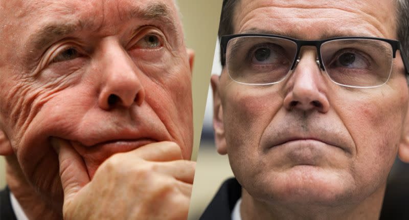 General Barry McCaffrey, im Ruhestand, links, und General Joseph Votel. (Bilder: Chip Somodevilla/Getty Images; Samuel Corum/Anadolu Agency/Getty Images)