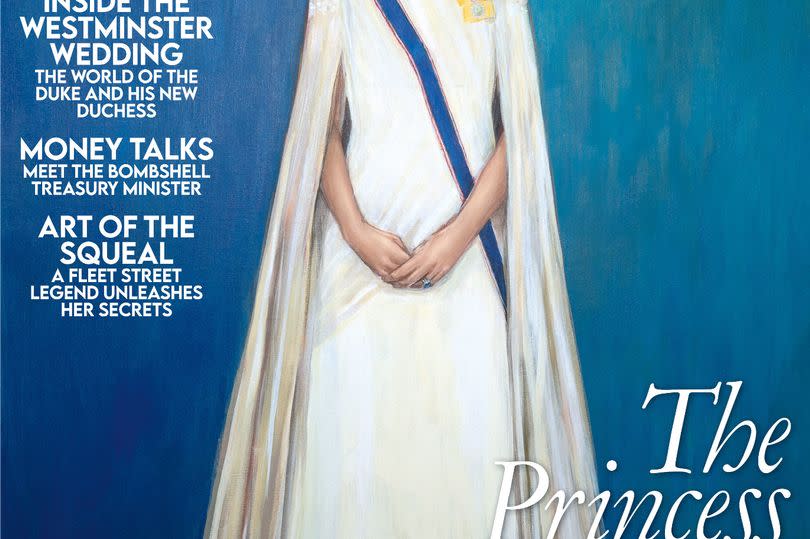 A new portrait by Hannah Uzor honouring the courage and dignity of the Princess of Wales which features on the July cover of Tatler magazine