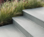 <p> The front edge or profile of paved steps can make a big difference to the finished look of the feature.  </p> <p> Rounded or bullnose shaping works well on thicker stone or concrete products and oozes quality and a more traditional feel.  </p> <p> For a contemporary finish try a straight, flat profile or a chamfered design on the top or both top and bottom edges. Porcelain paving slabs tend to have a similar range of shapes but feature a downstand: essentially a right-angled overhang along the front edge of each step to create a neat, crisp, contemporary look. </p>