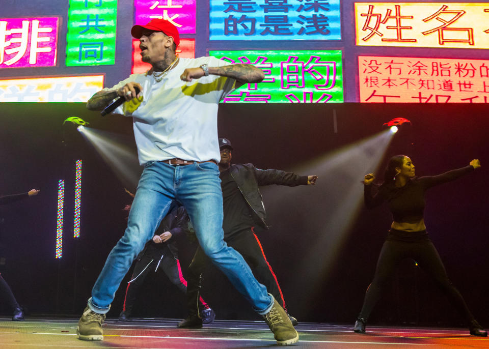 Chris Brown performs during the Big Show at Little Caesars Arena on Dec. 28, 2017, in Detroit. (Photo: Scott Legato/Getty Images)