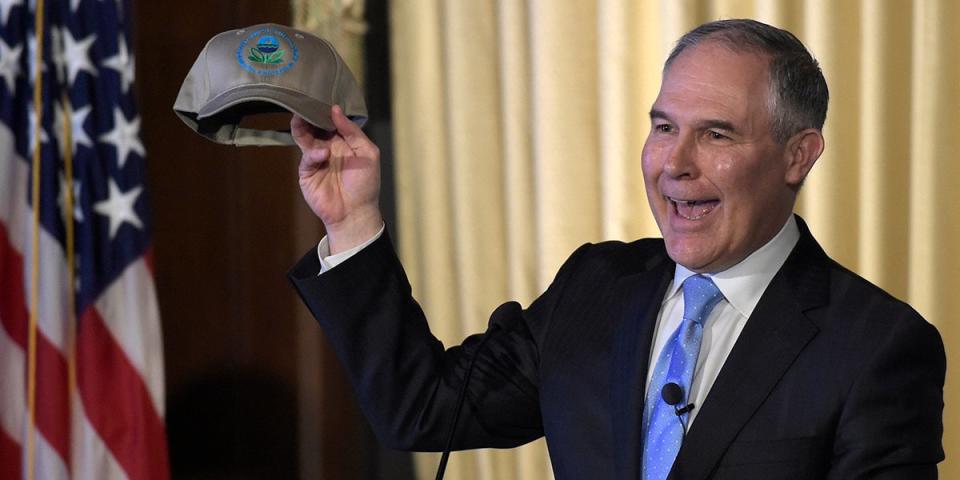 Scott Pruitt hat happy EPA