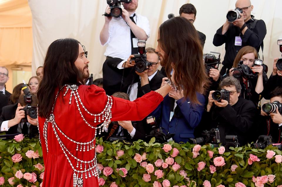 NEW YORK, NEW YORK - MAY 06: Jared Leto attends The 2019 Met Gala Celebrating Camp: Notes on Fashion at Metropolitan Museum of Art on May 06, 2019 in New York City. (Photo by Jamie McCarthy/Getty Images)