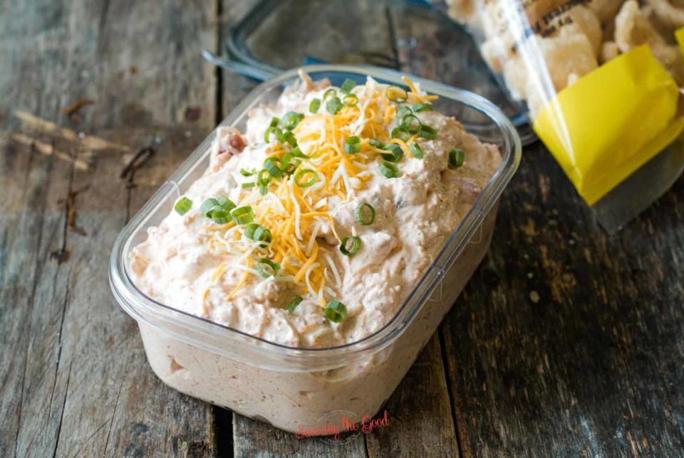 <p>Savoring The Good</p><p>This taco-flavored dip, which is keto-friendly, is the "it" dip of the season.</p><p><strong>Get the recipe: <a href="https://www.savoringthegood.com/boat-dip-recipe/" rel="nofollow noopener" target="_blank" data-ylk="slk:Boat Dip;elm:context_link;itc:0;sec:content-canvas" class="link ">Boat Dip</a></strong></p>