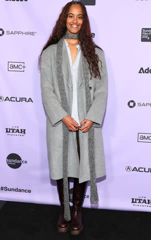 <p>Dia Dipasupil/Getty Images</p> Malia Obama attended the "The Heart" Premiere at the 2024 Sundance Film Festival