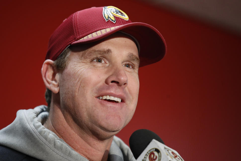 Washington Redskins head coach Jay Gruden will return for another season, according to a report. (AP)