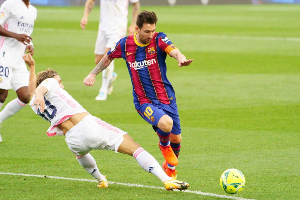 Lionel Messi and his Barcelona side will hope to bounce back from their El Clasico defeat. (PHOTO: LaLiga Santandar)
