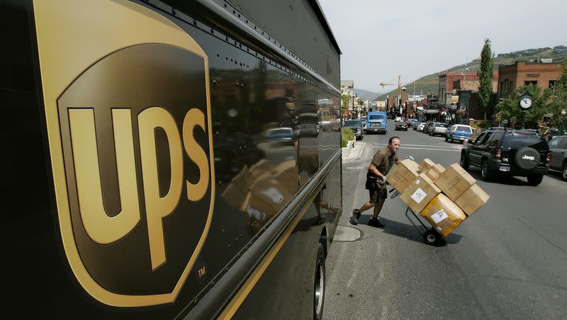 A UPS driver delivers packages on July 18, 2006, in a Park City, Utah, file photo.