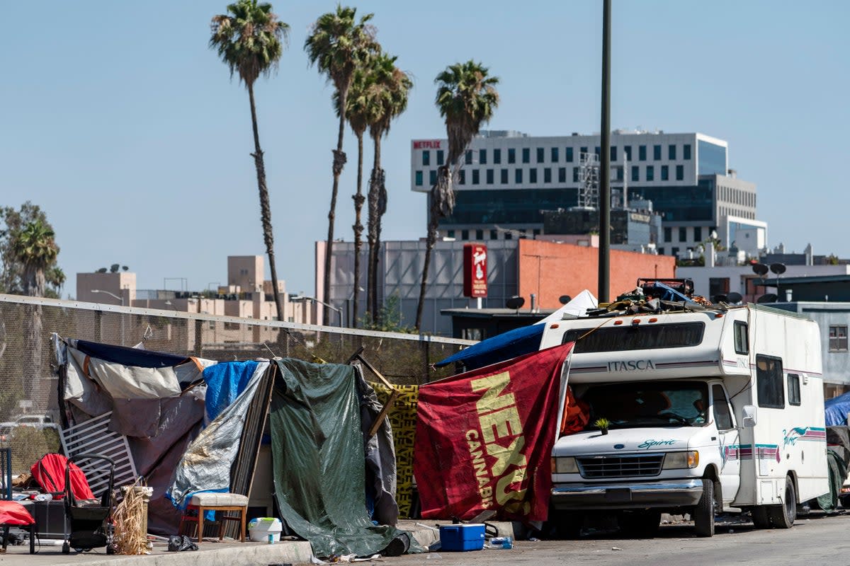 Los Angeles Homeless (Copyright 2021 The Associated Press. All rights reserved.)