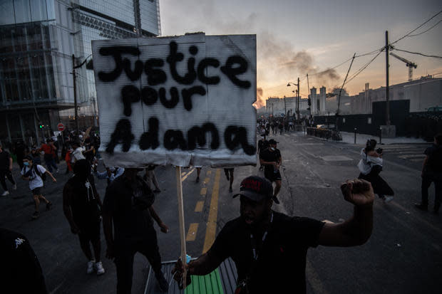 Anti-Racism Protest Continues Despite Ban in Paris 