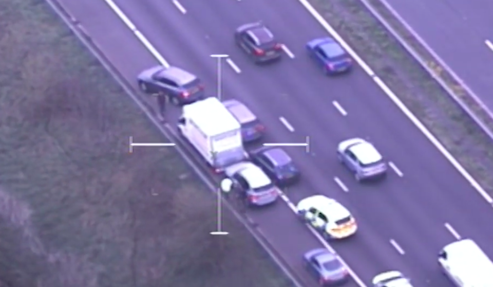 Police stopped the van on the M5 motorway (Devon and Cornwall Police)