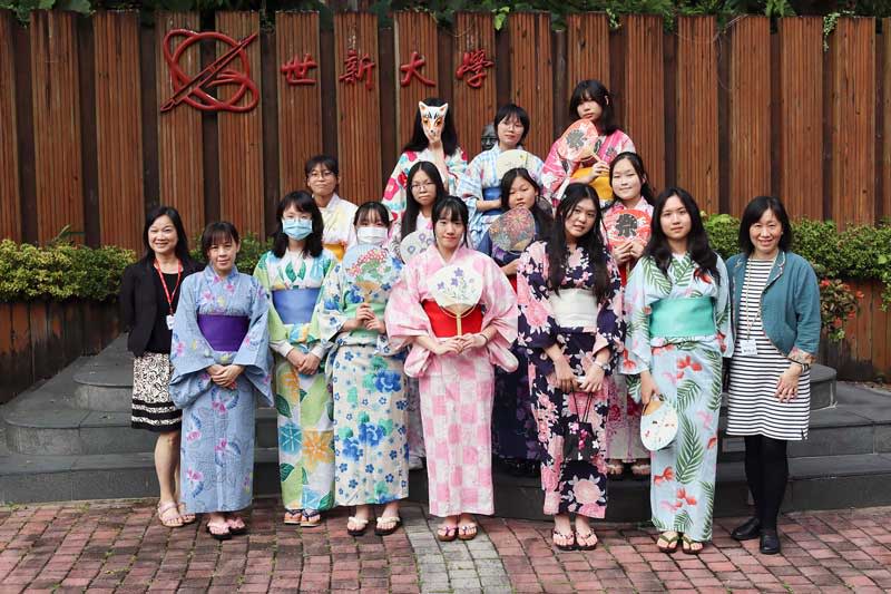 世新日文系舉辦日本文化體驗營，高中生熱情體驗浴衣、配音課程。（世新大學提供）
