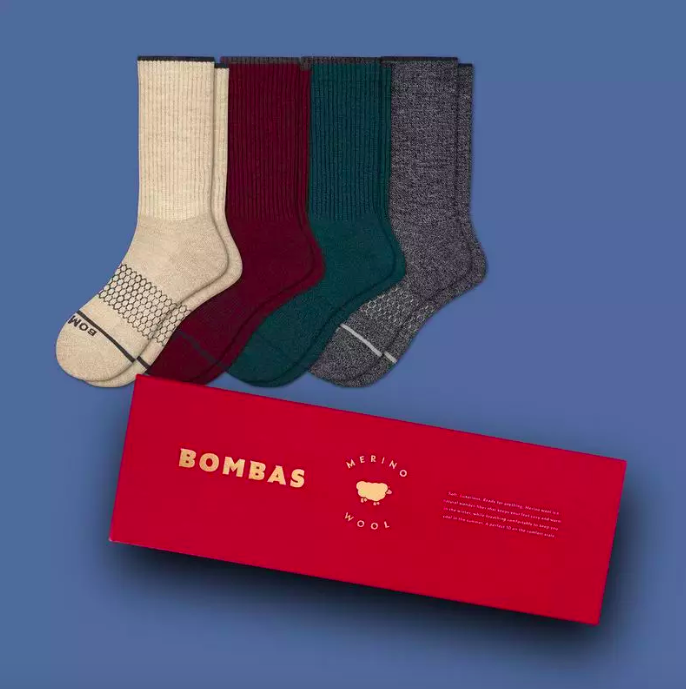 Bombas men’s merino wool gift box. (Photo: Bombas)