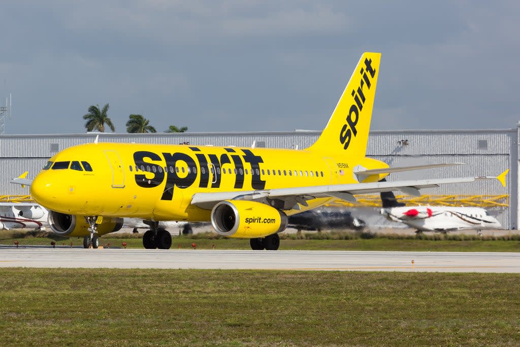A Spirit aircraft on the tarmac in Fort Lauderdale (Getty Images)