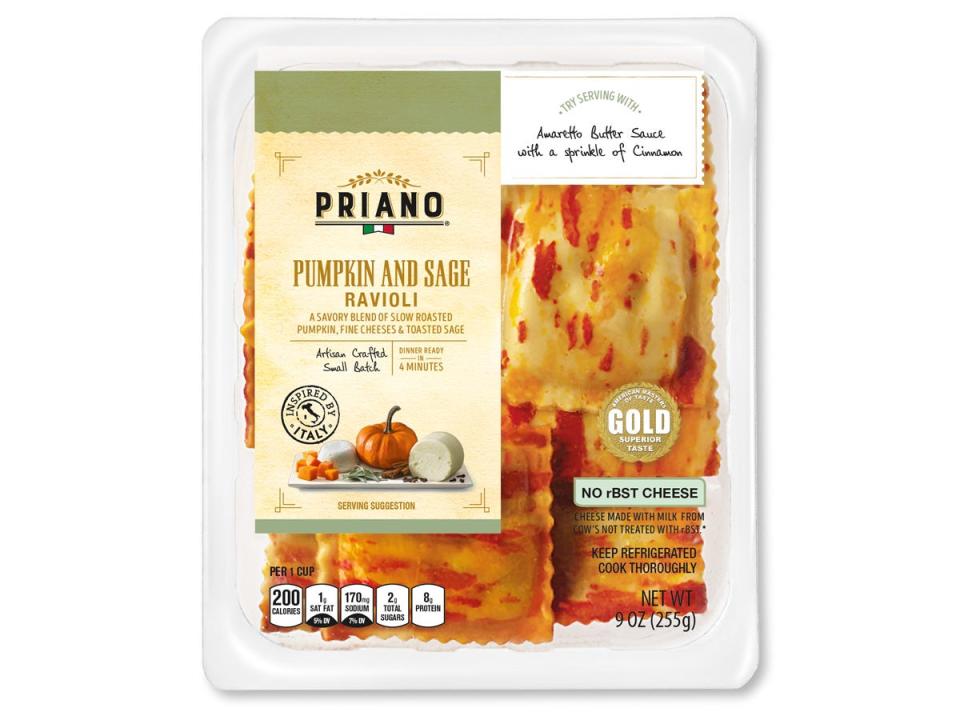 Priano pumpkin-sage ravioli