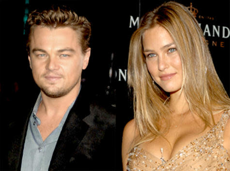 Leonardo DiCaprio and Bar Rafaeli. Photo: Ash Knotek/ZUMApress.com, Lalo Yasky/WireImage.com