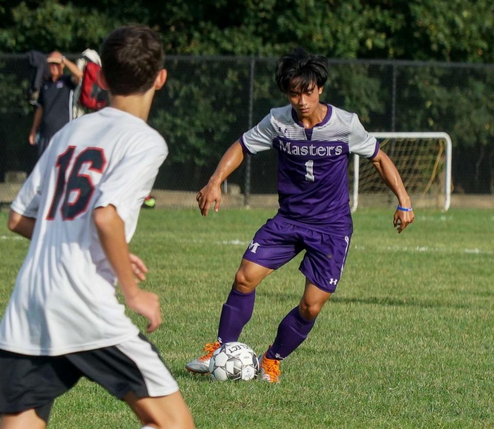 PHOTO: Thai cave survivor Adul Samon plays soccer for The Masters School high school team. (Isaac Cass/The Masters School)