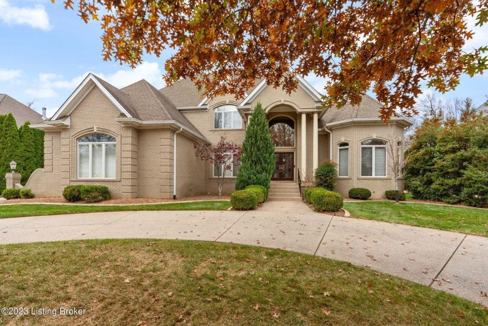 The custom-built home at 7619 Beechspring Farm Blvd. is listed for sale at $1.05 million.