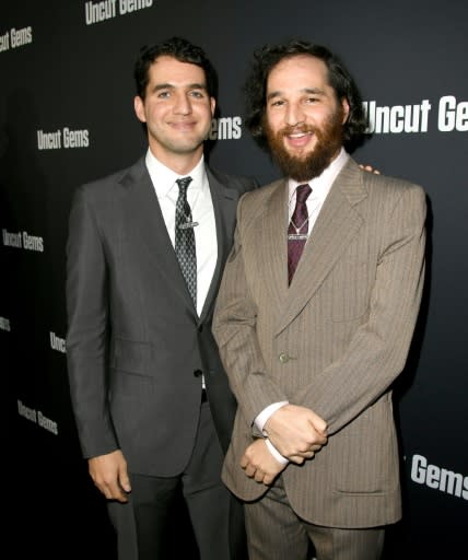 Benny (L) and Josh Safdie, the directors of "Uncut Gems," based their main character on a man who worked with their father