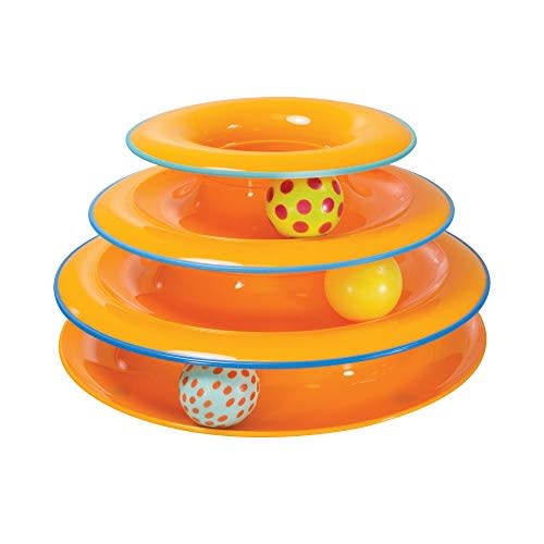 Petstages Tower of Tracks Cat Toy - 3 Levels of Interactive Play - Circle Track with Moving Balls Satisfies Kitty's Hunting, Chasing & Exercising Needs (Amazon / Amazon)