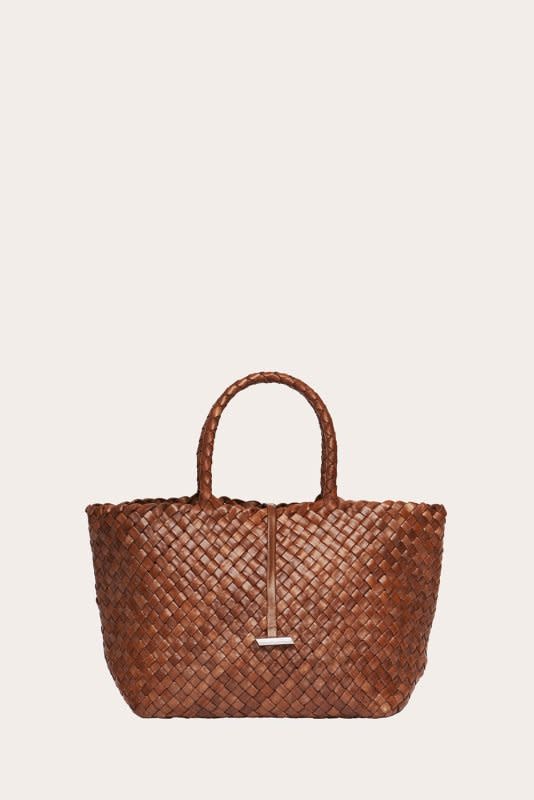 28 Chic Woven Leather Handbags for Every Budget