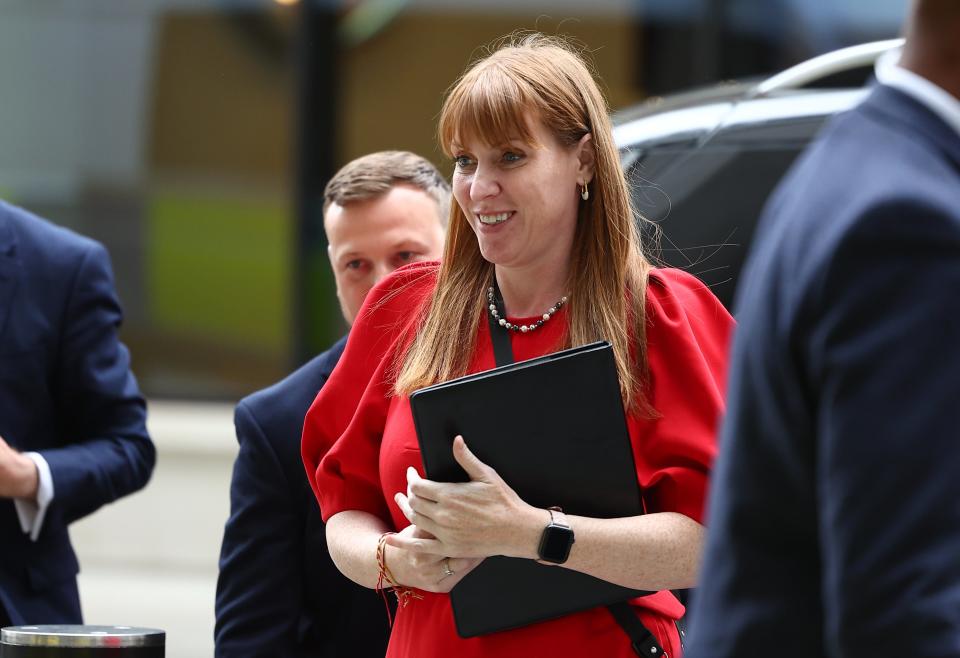 Angela Rayner arrives for the seven-party UK Election Debate (Getty Images)
