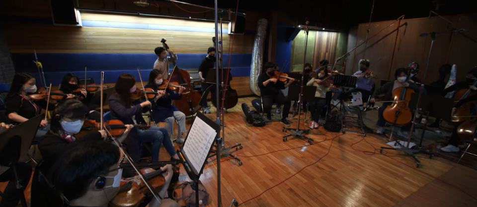《波拉西亞戰記》與韓國知名音樂公司Aim Strings合作，偕同合唱團及管弦樂團，打造22首遊戲專屬原創OST（來源：遊戲橘子官方提供）