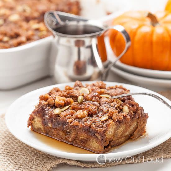 Pumpkin French Toast Casserole