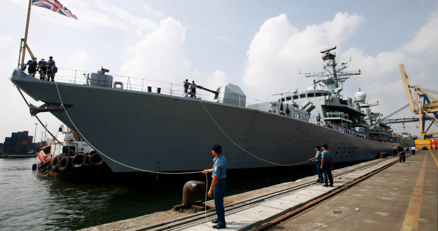 英國皇家海軍里奇蒙號巡防艦（HMS Richmond）。（圖／達志／路透社）