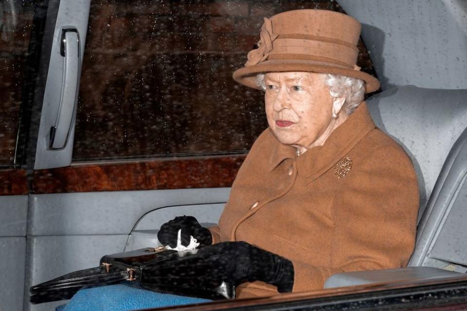 Queen Elizabeth arriving at church on Sunday, Jan. 12 | Max Mumby/Indigo/Getty Images
