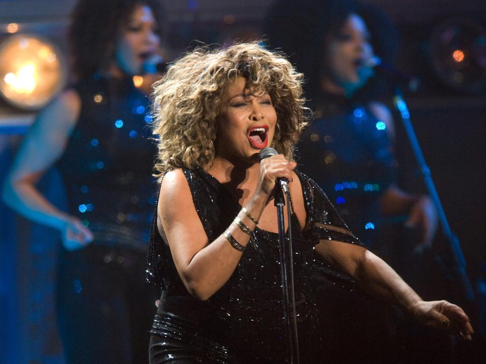 Tina Turner performing in the Netherlands in March 2009