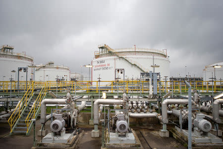 FILE PHOTO: General view of the Total oil refinary in Leuna, Germany, November 19, 2014. REUTERS/Axel Schmidt/File Photo