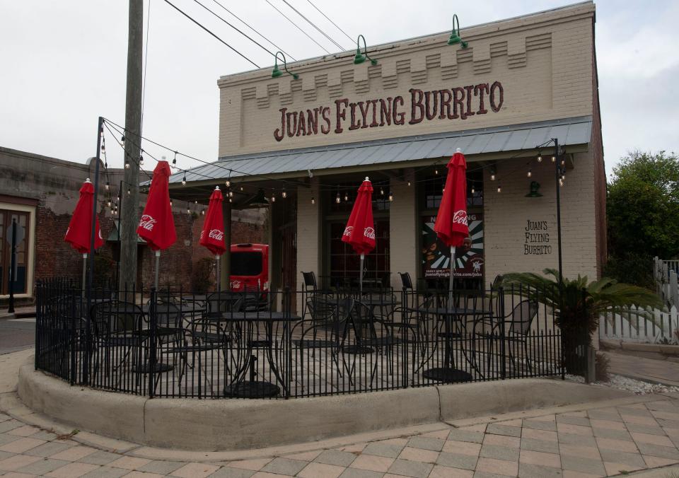 Pensacola's newest downtown eatery Juan's Flying Burrito, opens for business on Wednesday, March 9, 2022. 