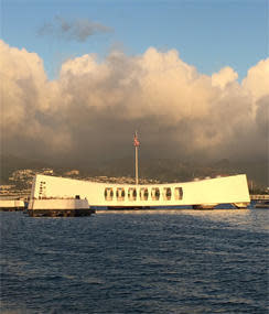 The USS Arizona Memorial. / Credit: CBS News