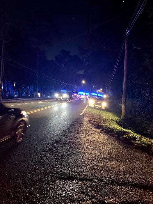 Tallahassee police responded this morning to a residential burglary and multiple armed subjects off West Tharpe Street. The Tallahassee Police Department posted this photo on social media.