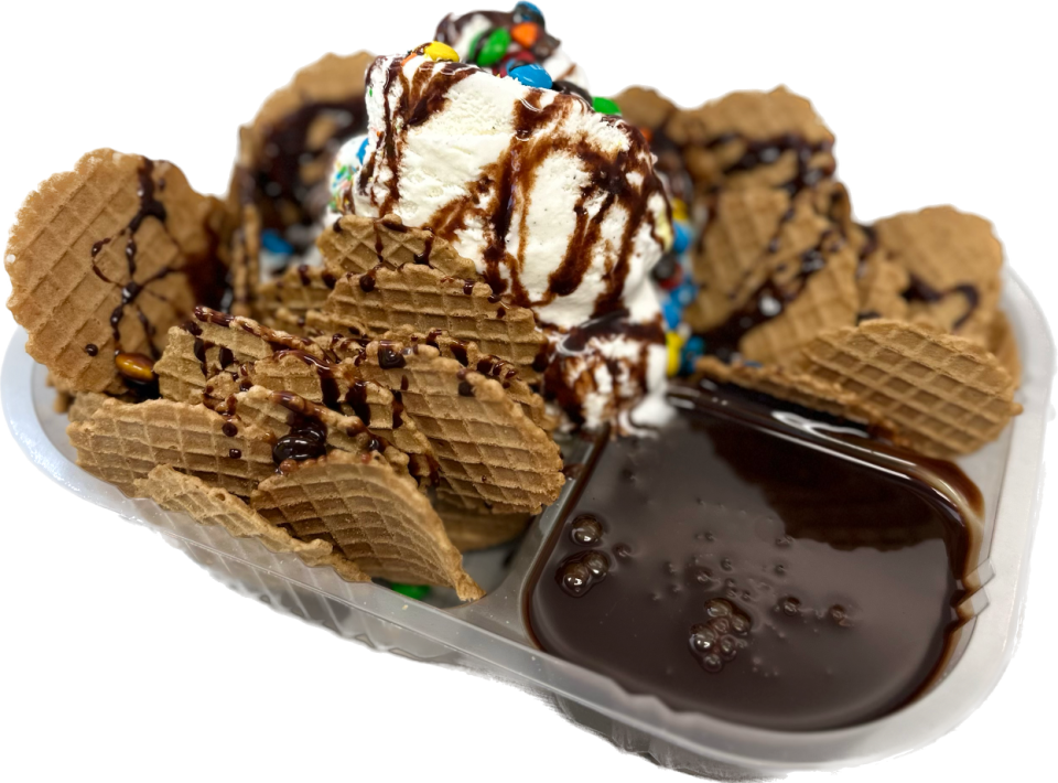 Complete with waffle-cone chips and hot fudge sauce, the North American Food Service Inc. has made a “nacho” sundae dish to satisfy even the biggest sweet tooth.