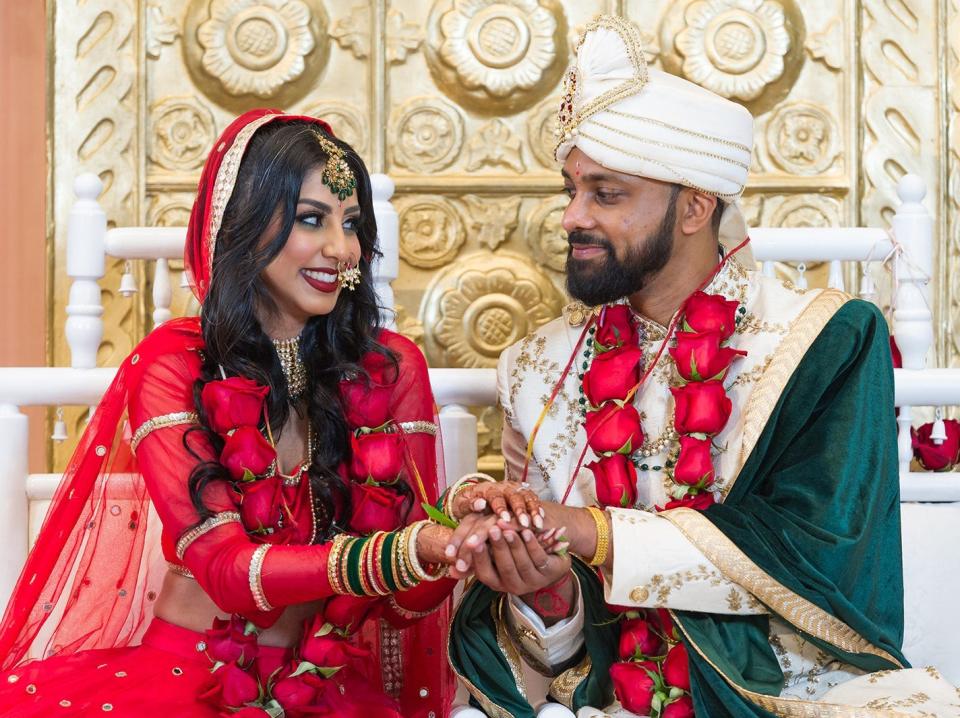 Hemali Mistry at her wedding