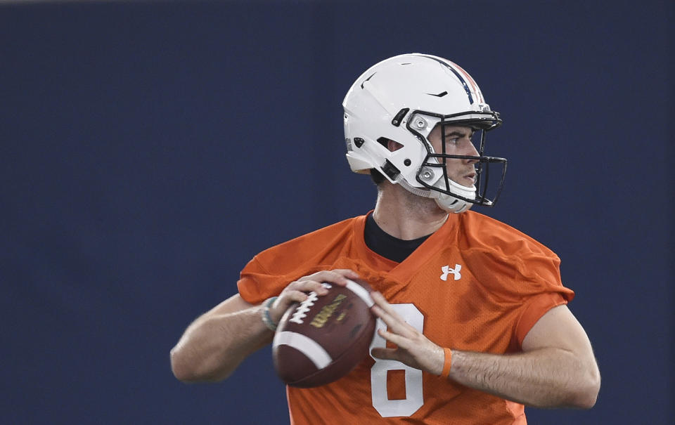 Jarrett Stidham, a transfer from Baylor, has been named Auburn’s starting quarterback. (AP)