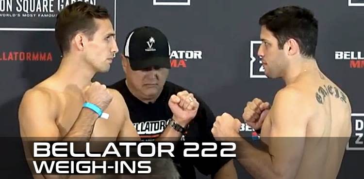 Bellator 222 Weigh-in Video