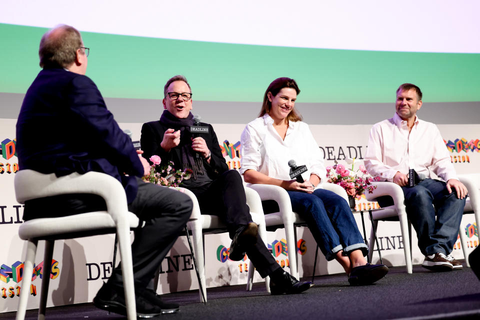 (L-R) Pete Hammond, Kiefer Sutherland, Annabelle Dunne and Matt Parker