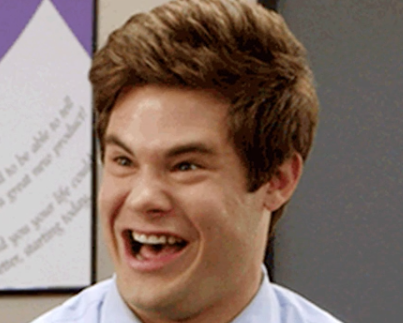 Closeup of Adam DeVine in "Workaholics"