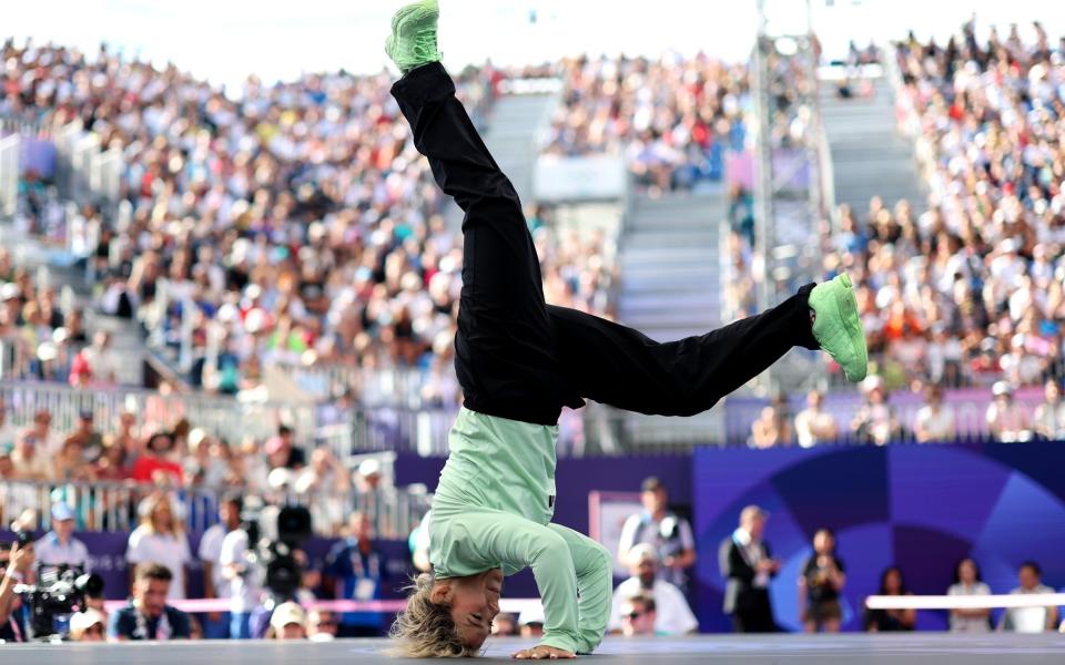 Breakdancing flops on Olympic debut as hype men and blasting music