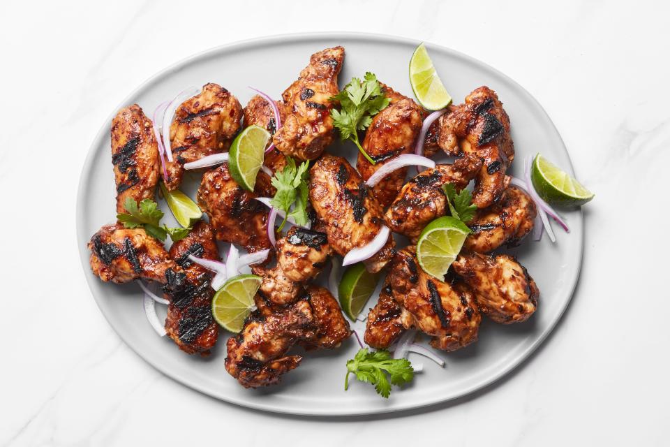 Spicy Tamarind-Glazed Grilled Chicken Wings