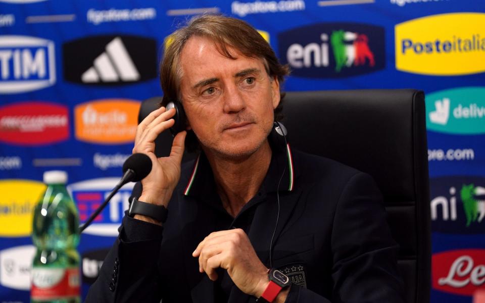 Roberto Mancini speaking for Italy play England - Roberto Mancini answers Manchester City questions: 'I have paid my taxes' - PA/Adam Davy