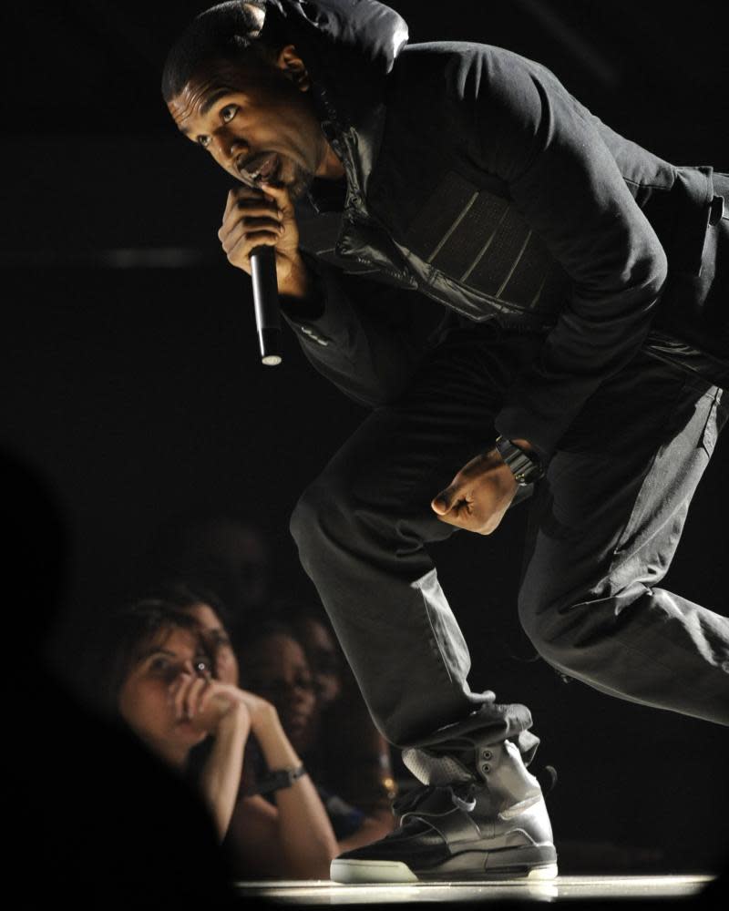 Kanye West at the Grammy Awards in Los Angeles, 2008.