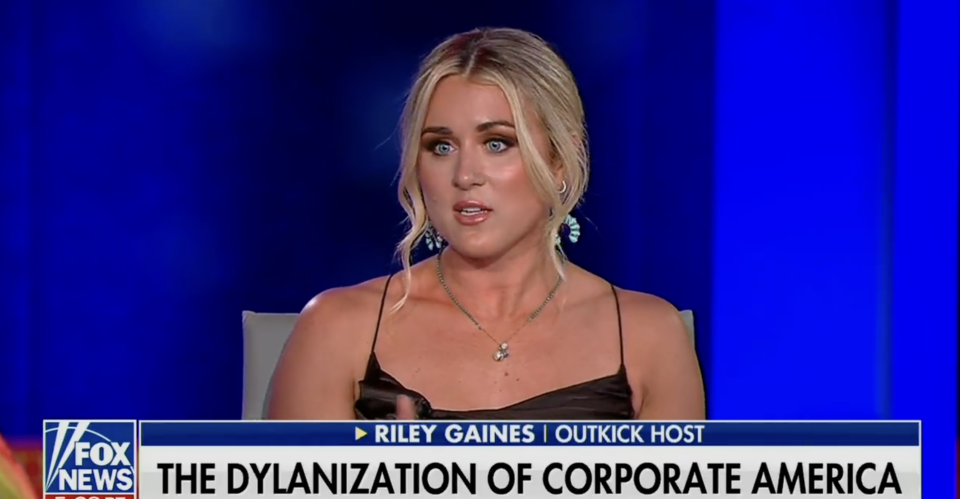 Closeup of a Fox News host