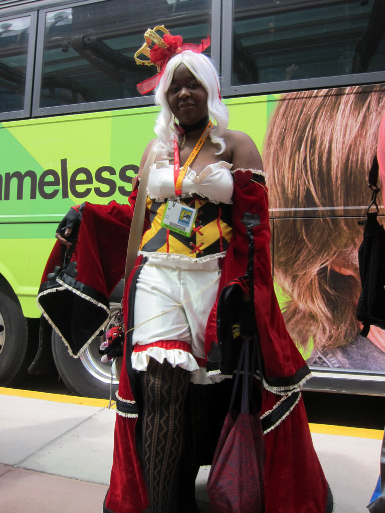 All dressed up and waiting for the bus - San Diego Comic-Con 2012