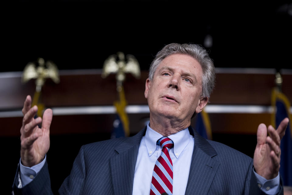 UNITED STATES - JULY 20: Rep. Frank Pallone, D-N.J., participates in the House Democrats' news conference on health care reform in the Capitol on Thursday, July 20, 2017. (Photo By Bill Clark/CQ Roll Call)